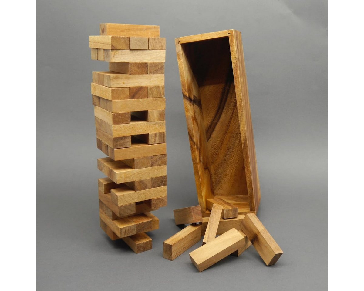 ROMBOL Denkspiele Spiel WACKELTURM - spannendes Stapelspiel