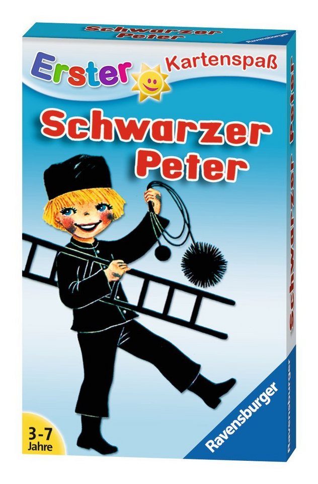 Ravensburger Spiel 32 Blatt Kinder Erster Kartenspaß Schwarzer Peter Kaminkehrer 20431