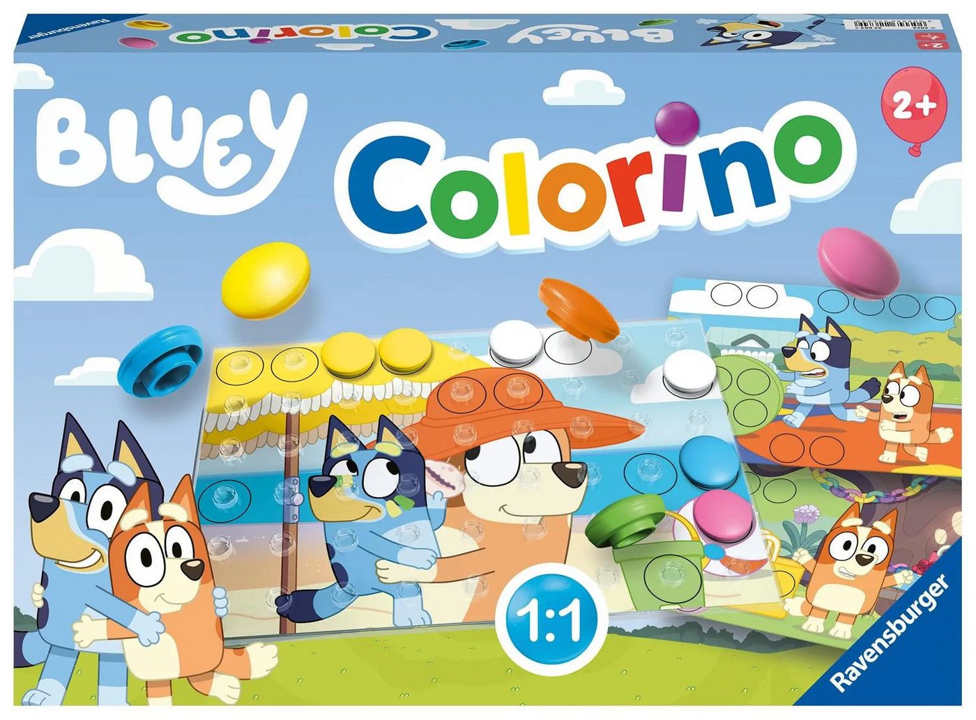 Ravensburger Spiel Bluey Colorino - Kinderspiel ab 2 Jahre