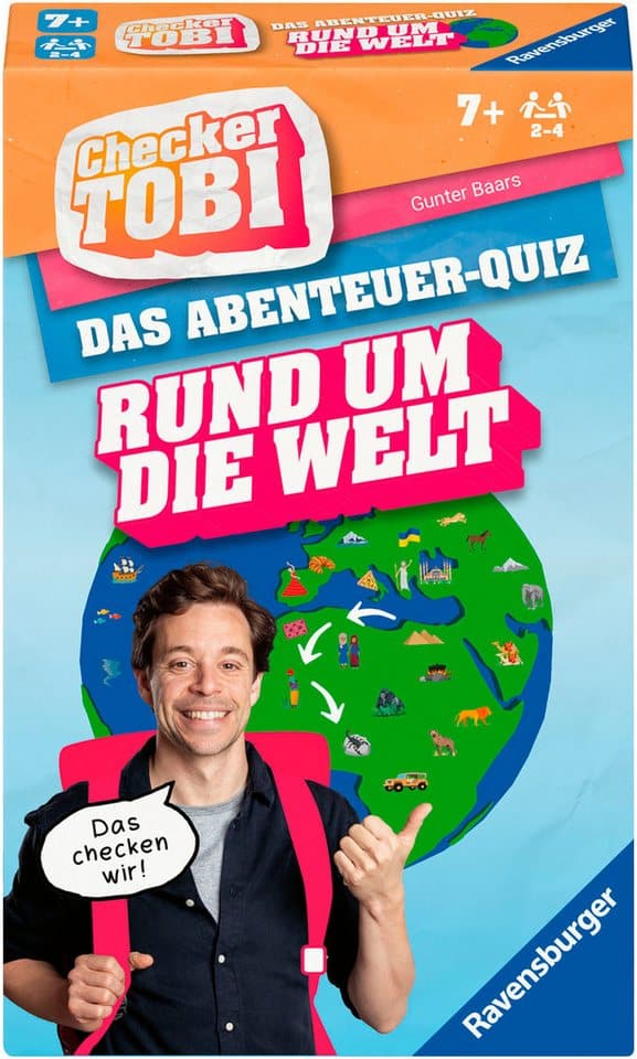 Ravensburger Spiel Checker Tobi: Rund um die Welt