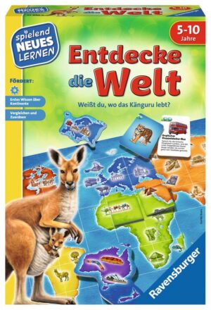 Ravensburger Spiel Neues Lernen Zuordnungs- und Legespiel Entdecke die Welt 24990