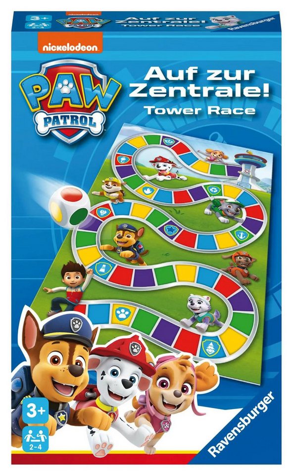 Ravensburger Spiel Paw Patrol: Auf zur Zentrale! - Reisespiel ab 3 Jahre