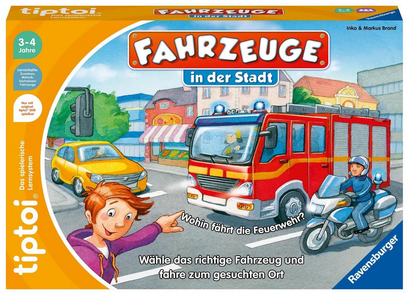 Ravensburger Spiel Ravensburger tiptoi Spiel 00127 Fahrzeuge in der Stadt - Lernspiel...