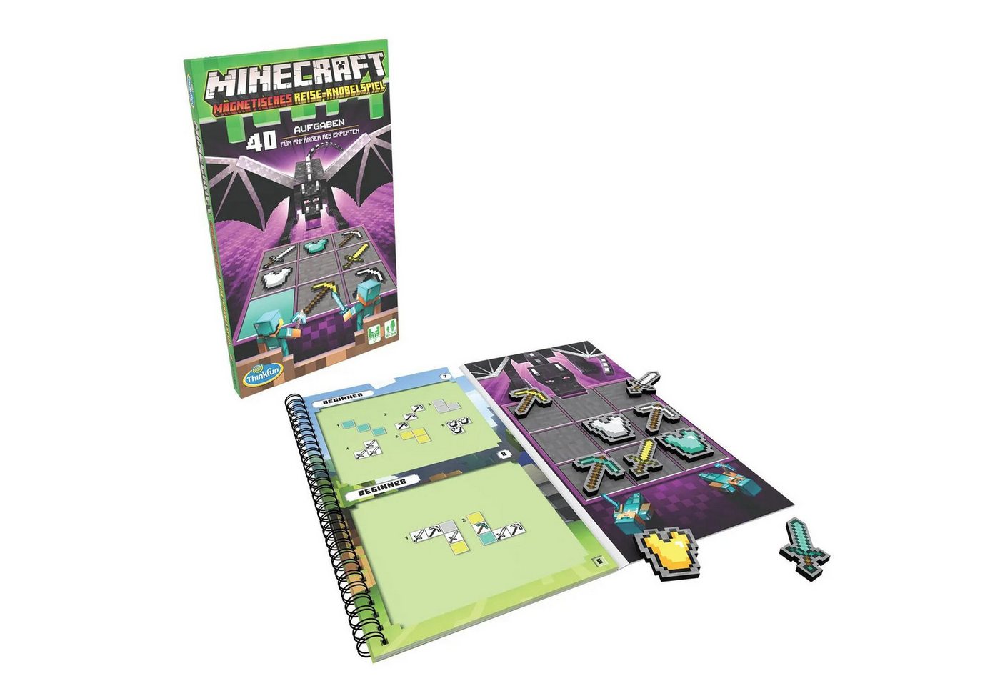 Ravensburger Spiel ThinkFun - 76402 - Minecraft - Das magnetische Reisespiel. Perfekt...