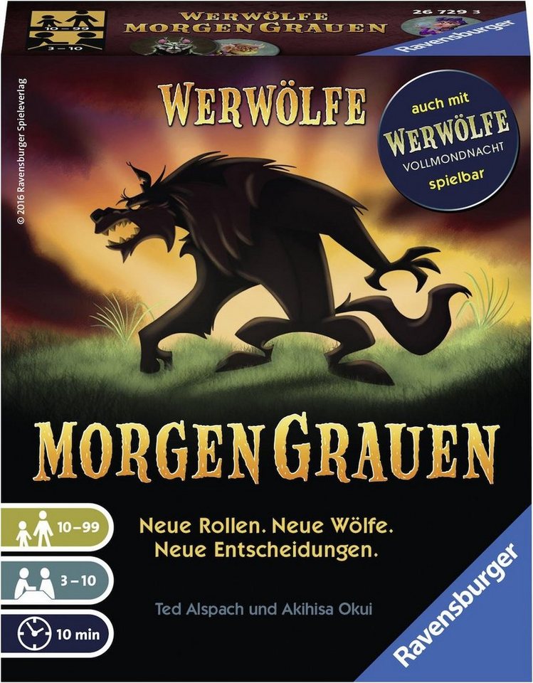 Ravensburger Spiel Werwölfe Morgengrauen