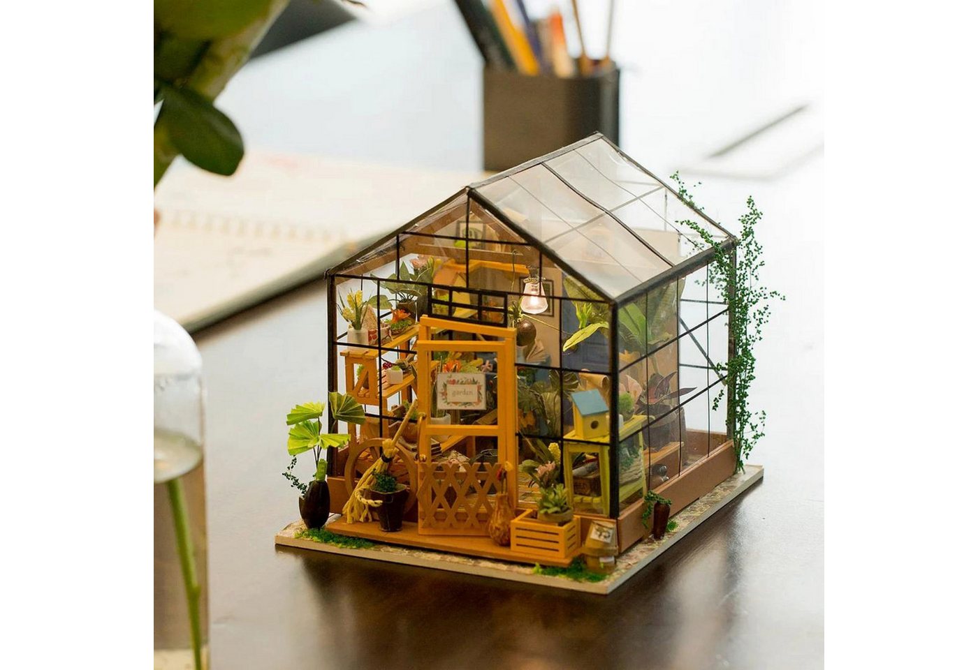 Robotime Spiel Robotime Cathy's Flower House Gewächshaus Miniaturhaus