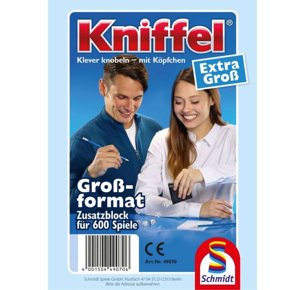 Schmidt Spiele Spiel Kniffelblock groß 100 Blatt