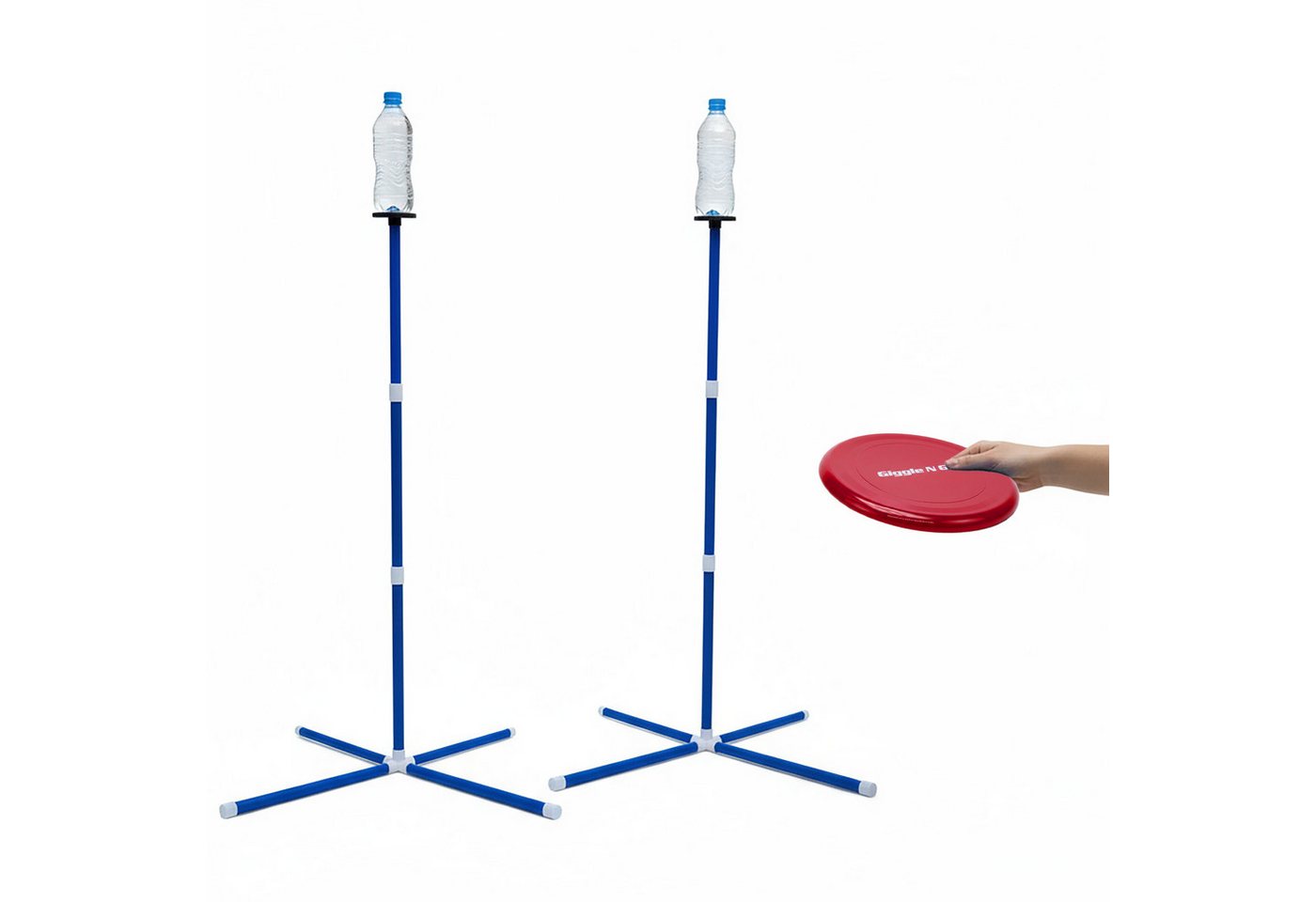 Spetebo Spiel Knock-Off Disc Wurfspiel für drinnen und draußen - 3-teilig