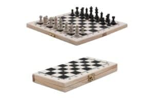 TSB Werk Spielesammlung Schach Schachbrett Holz Schachspiel klappbares
