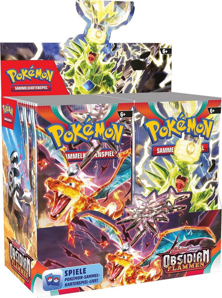 The Pokémon Company International Spiel Pokémon Karmesin & Purpur Obsidian Flammen Display (36)