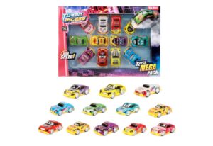 Toi-Toys Spiel Rallye Spielzeugautos Rennautos mit Friktionsmotor im 12er-Set