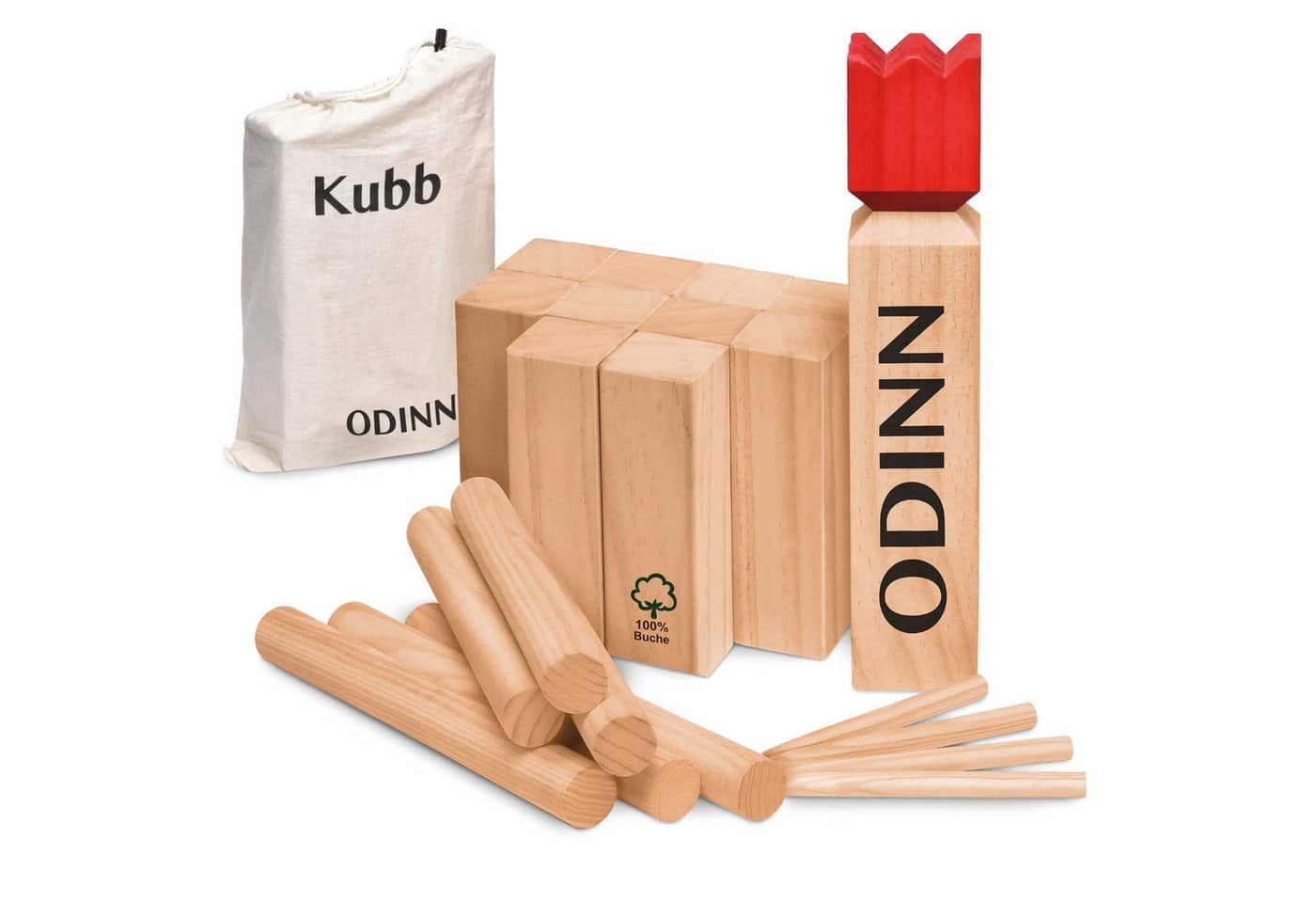 Toyfel Spiel Kubb Wikinger Spiel Holz XXL Odinn