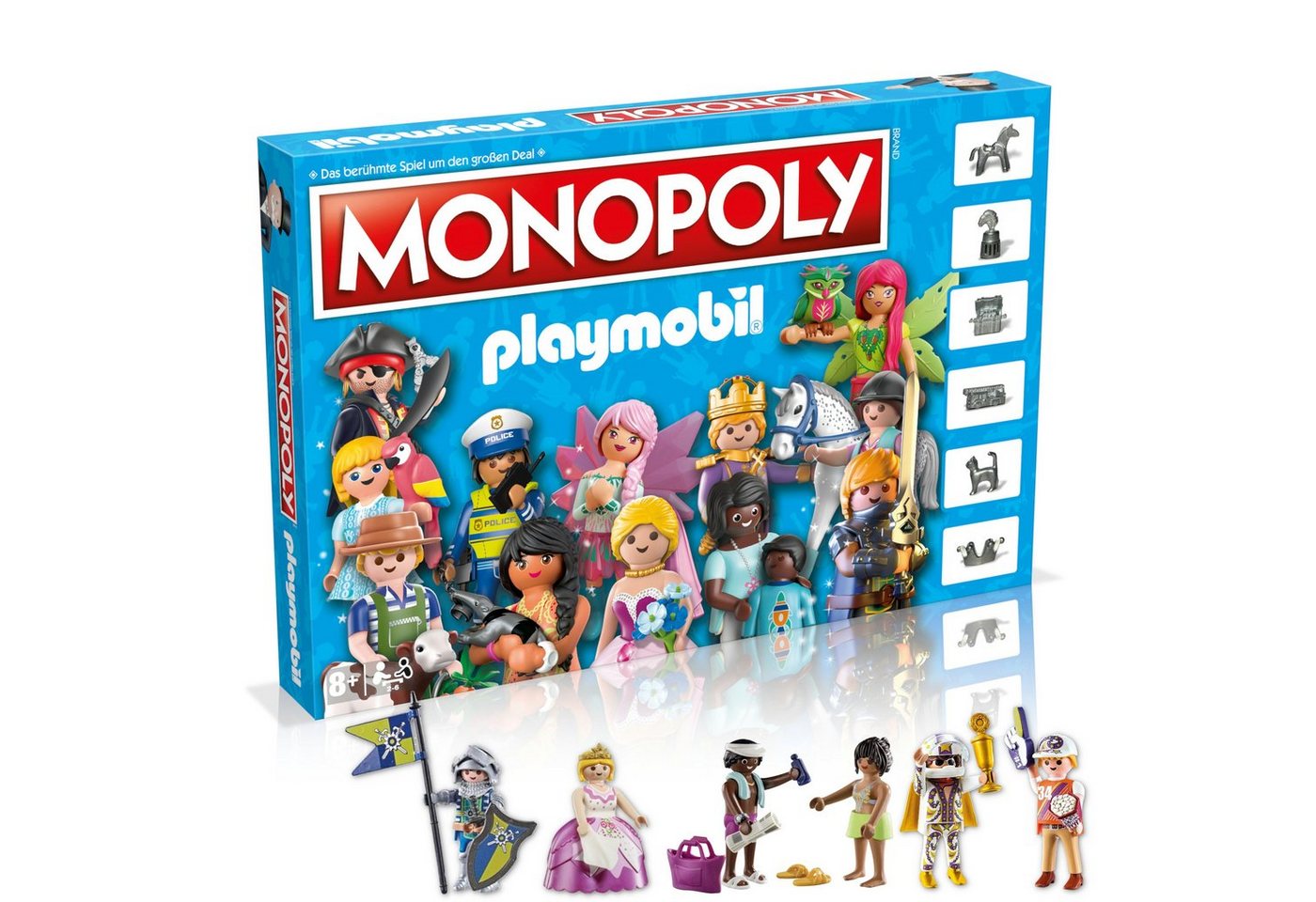 Winning Moves Spiel Monopoly - Playmobil + 6 extra Spielfiguren