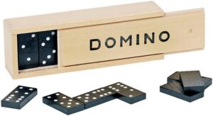 goki Spiel Domino im Holzkasten