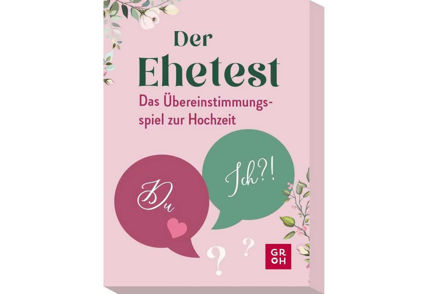 groh Verlag Spiel Der Ehetest