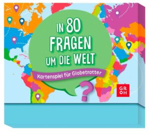 groh Verlag Spiel In 80 Fragen um die Welt - Kartenspiel für Globetrotter