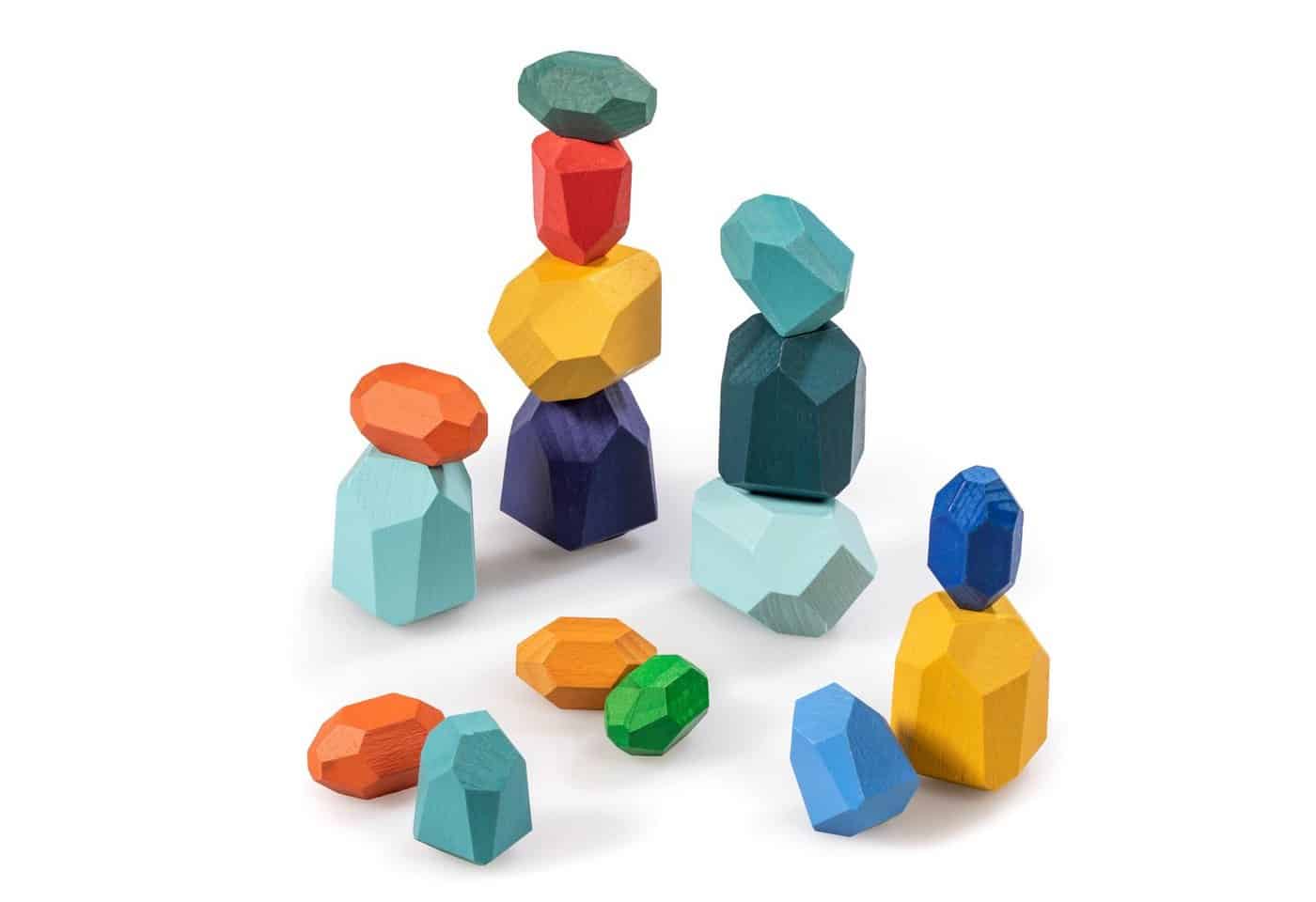 naturling Stapelspielzeug Holz Balancier Bausteine