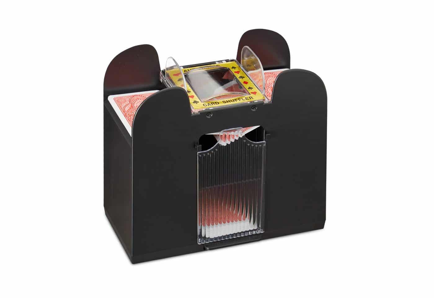 relaxdays Spiel Elektrische Kartenmischmaschine 6 Decks