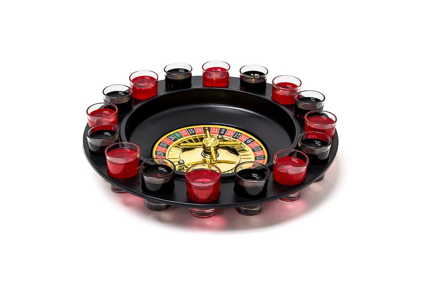 relaxdays Spiel Roulette Trinkspiel