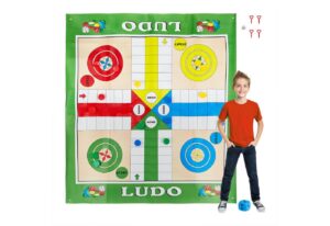 relaxdays Spiel XXL Ludo Spiel