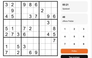 Sudoku online spielen