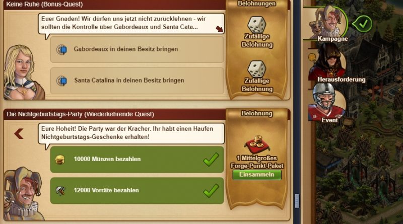 FoE - Wiederkehrende Quests