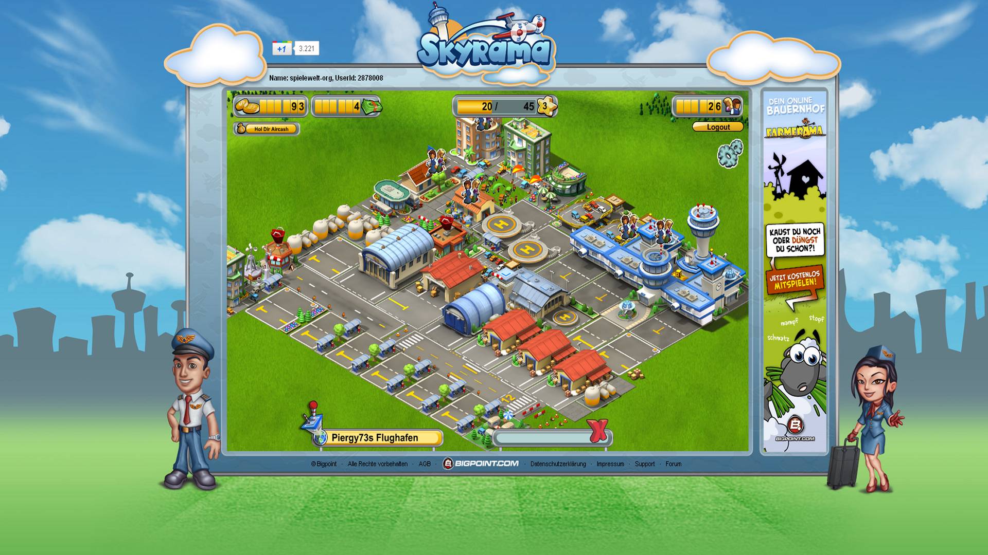 Skyrama Flughafen Manager